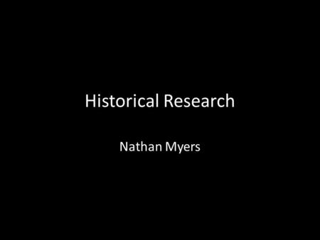 Historical Research Nathan Myers. Starting Off Did people leave the cities of 19 th Century America? Why? Who? – Concerned with the poor – Wealthy visitors.