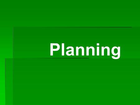 Planning Definition Definition Planning is a basic function of management of all nursing managers. It is a systematic process of deciding in advance.