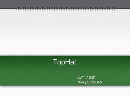 TopHat 2014.10.01 Mi-kyoung Seo. Today’s paper..TopHat Cole Trapnell at the University of Washington's Department of Genome Sciences Steven Salzberg Center.