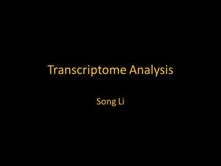 Transcriptome Analysis