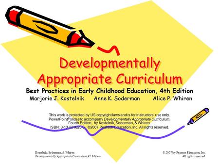 Developmentally Appropriate Curriculum