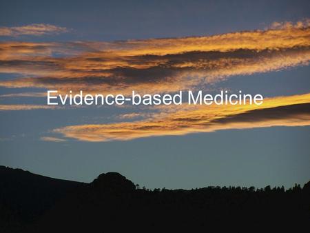 Evidence-based Medicine. Case Presentation 27 yo AA male presents to clinic with 3 days of pain and swelling in right leg First noted several spider bites.