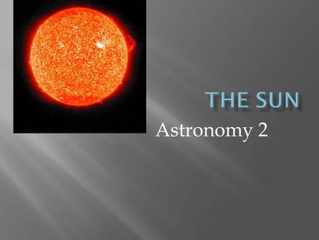 Astronomy 2.  Most of human history, people thought sun burned some type of fuel to make energy  Not until the 21 st century did scientists figure out.