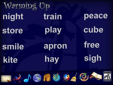 U5L11. 1. cry cried try tried 2. dry dried fry fries 3. pie lie tied tide 4. by shy fly why.