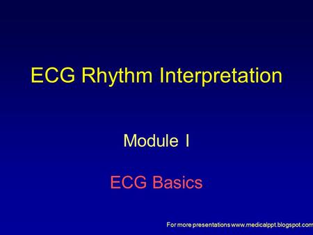 ECG Rhythm Interpretation