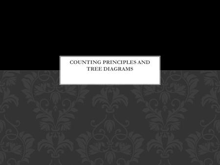 The Fundamental Counting Principle states that if there are x ways to choose a first item and y ways to choose a second item, then there are x(y) ways.