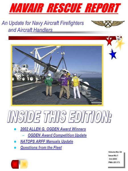 NAVAIR RESCUE REPORT INSIDE THIS EDITION: