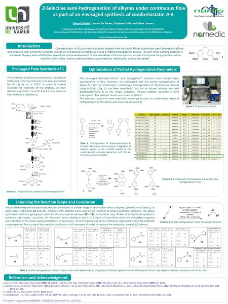 Optimization of Partial Hydrogenation Parameters Envisaged Flow Synthesis of 1 Z-Selective semi-hydrogenation of alkynes under continuous flow as part.