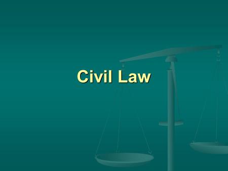 Civil Law. The Basics Plaintiff - The party bringing the lawsuit; can be either a private individual, a corporation or a government entity; Plaintiff.