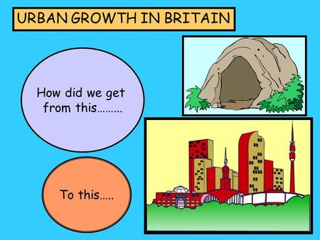 URBAN GROWTH IN BRITAIN How did we get from this……... To this…..