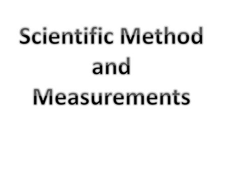 Make observations to state the problem *a statement that defines the topic of the experiments and identifies the relationship between the two variables.