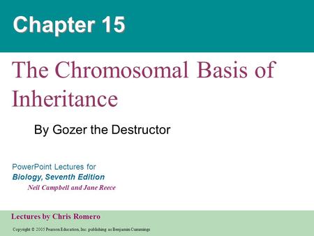 Copyright © 2005 Pearson Education, Inc. publishing as Benjamin Cummings PowerPoint Lectures for Biology, Seventh Edition Neil Campbell and Jane Reece.