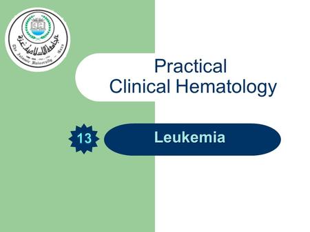 Practical Clinical Hematology