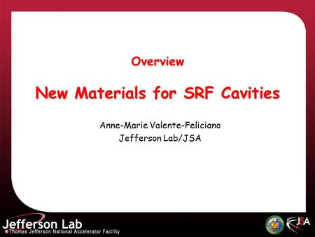 Overview New Materials for SRF Cavities