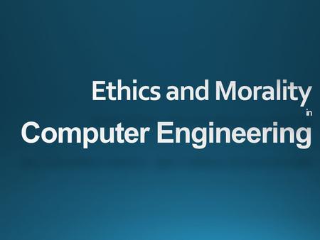 You notice that there is a loophole in the security for the Internet, and so you let loose a worm that brings down close to 3,000 computers, because.