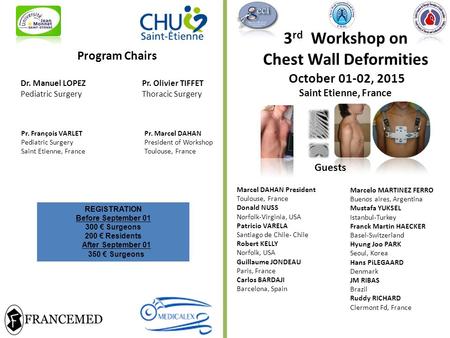 3rd Workshop on Chest Wall Deformities