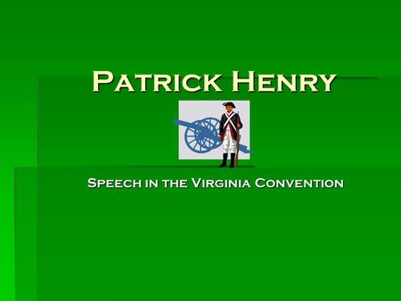 Speech in the Virginia Convention