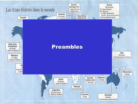 Preambles. The different solutions of European Constitutions with regard to their diversities.