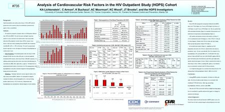 #735 KA Lichtenstein 1, C Armon 2, K Buchacz 3, AC Moorman 3, KC Wood 2, JT Brooks 3, and the HOPS Investigators 1 University of Colorado Health Sciences.