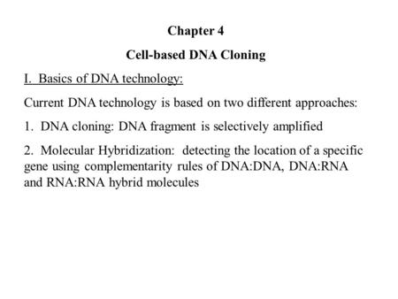 Cell-based DNA Cloning