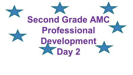 Second Grade AMC Professional Development Day 2.  Introduction/Opening  Critical Learning Phases Tied to CCSS and Investigations  Tens Frame Assessment.