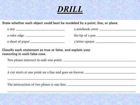 DRILL.