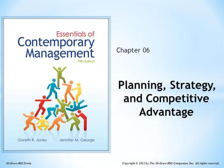 Planning, Strategy, and Competitive Advantage