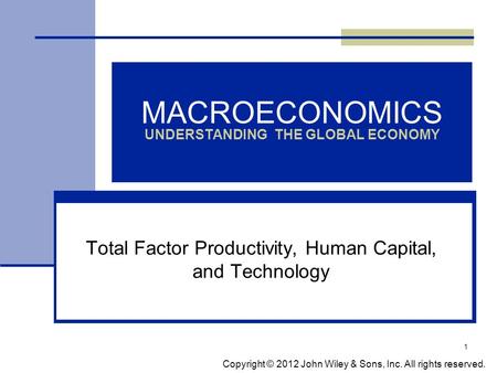 MACROECONOMICS UNDERSTANDING THE GLOBAL ECONOMY