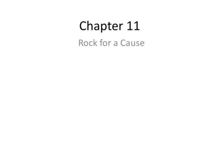 Chapter 11 Rock for a Cause. Emily Schaller She has cystic fibrosis A genetic disease she inherited from her parents Takes a cocktail of drugs and vitamins.