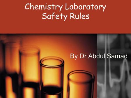 Chemistry Laboratory Safety Rules