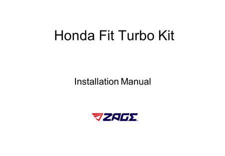 Honda Fit Turbo Kit Installation Manual. Take off windshield wiper.