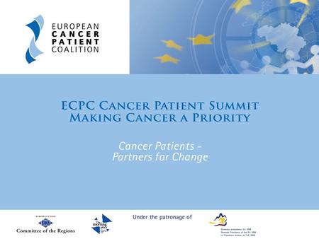 Building political support to fight cancer Hildrun Sundseth ECPC Head of EU Policy.