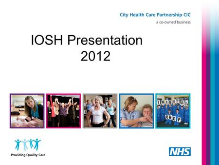 IOSH Presentation 2012. Kim Cartlich 2012 Tuberculosis.