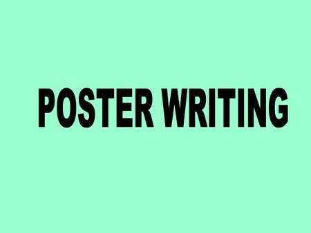 A Poster is a very useful means of making an announcement or appeal, issuing a notice, advertising a product or bringing about awareness or any issue.