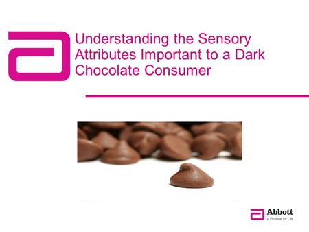 Understanding the Sensory Attributes Important to a Dark Chocolate Consumer.