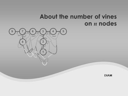 DIAM About the number of vines on n nodes. TU Delft.