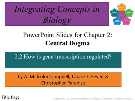 Integrating Concepts in Biology