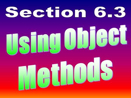 // Java0601.java // This program demonstrates that the methods of a class are not always // accessible, like they were with the class. In this case an.