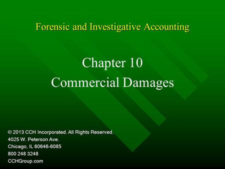 Forensic and Investigative Accounting