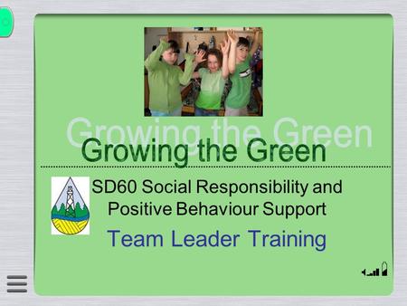 SD60 Social Responsibility and Positive Behaviour Support Team Leader Training.