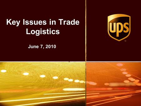 Key Issues in Trade Logistics June 7, 2010. 2 2 Customs Holds are the Key Challenge 20% of Destination Countries Hold Over 50% of All Imported Shipments.