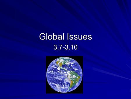 Global Issues 3.7-3.10. Ecological Problems Problem: Biodiversity Crisis More species are going extinct now than in the past 100 thousand years.