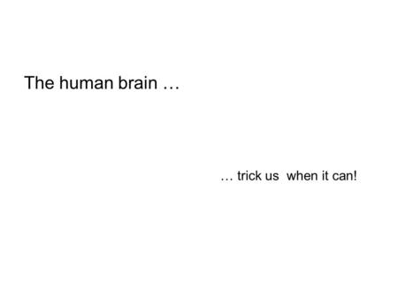 The human brain … … trick us when it can!. The brains unique power Acdocring to a ivestniagon form the Uinvertisy og Cmabridge it doesn`t mtater what.