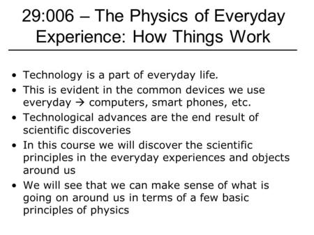 Technology is a part of everyday life. This is evident in the common devices we use everyday  computers, smart phones, etc. Technological advances are.