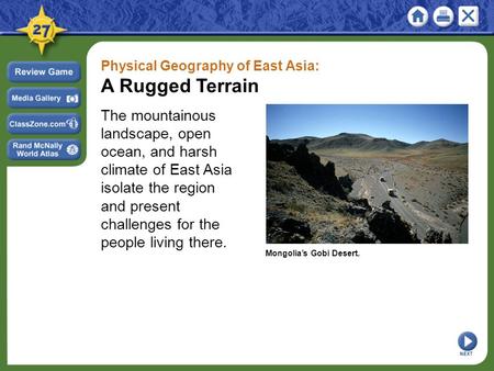 Physical Geography of East Asia: