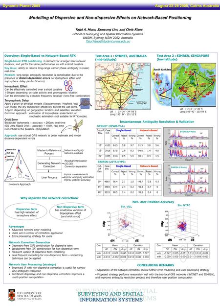 Single-based RTK positioning: in demand for a longer inter-receiver distance, and yet for the same performance as with a short baseline Key issue: ability.