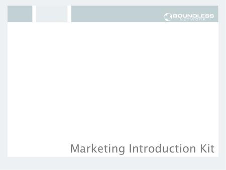 Marketing Introduction Kit. BENEFITS OF MARKETING INTRO KIT Informs clients of your move Showcases your new contact information Addresses the benefits.