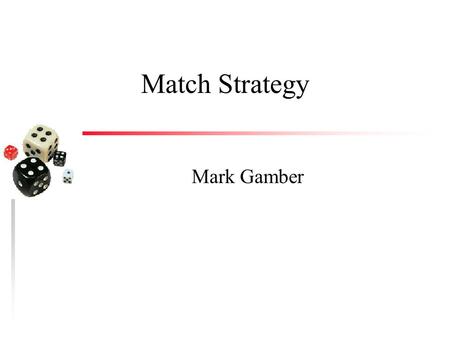 Match Strategy Mark Gamber. Why did you work so hard at TCOM? u To learn enough to take the best care possible of your patients u To be able to pursue.