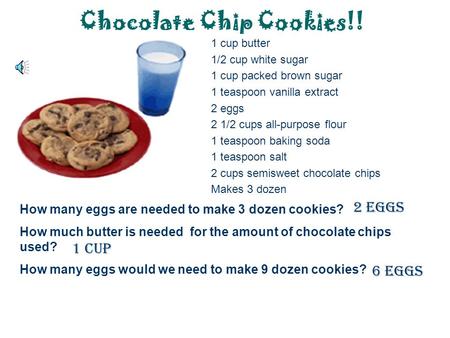 Chocolate Chip Cookies!!