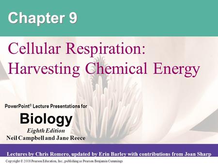 Copyright © 2008 Pearson Education, Inc., publishing as Pearson Benjamin Cummings PowerPoint ® Lecture Presentations for Biology Eighth Edition Neil Campbell.